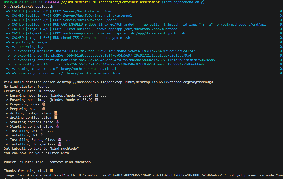 Containerized Golang API deployment architecture preview